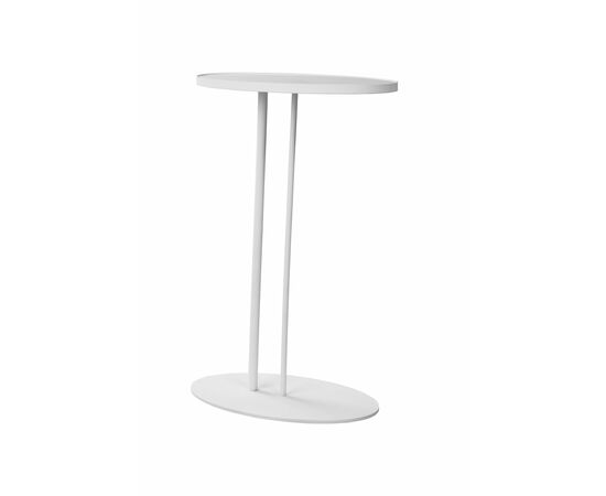 Журнальный столик Stone овальный 015, белый, изображение 3 | Интернет магазин мебели и декора LifeDekor