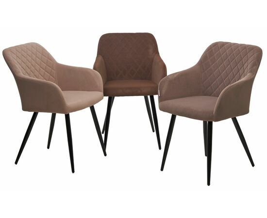 Стул BRANDY 505-5 Тауп, велюр "беспальчиковый" / черный каркас, М-City, изображение 5 | Интернет магазин мебели и декора LifeDekor