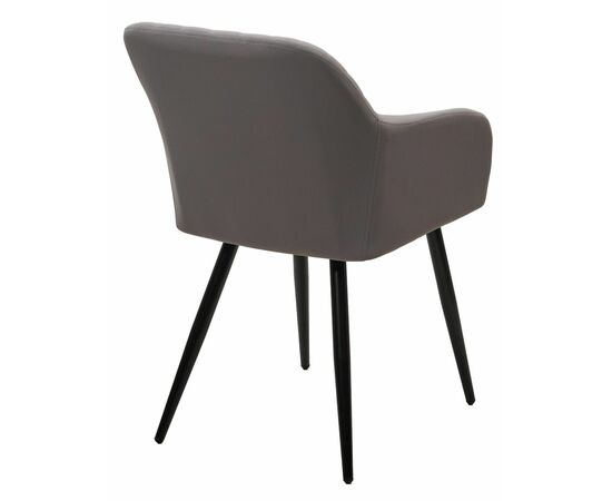 Стул BRANDY 505-35 Серый, велюр "беспальчиковый" / черный каркас, М-City, изображение 5 | Интернет магазин мебели и декора LifeDekor