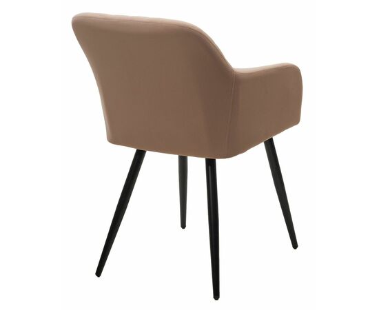 Стул BRANDY 505-4 Латте, велюр "беспальчиковый" / черный каркас, М-City, изображение 5 | Интернет магазин мебели и декора LifeDekor