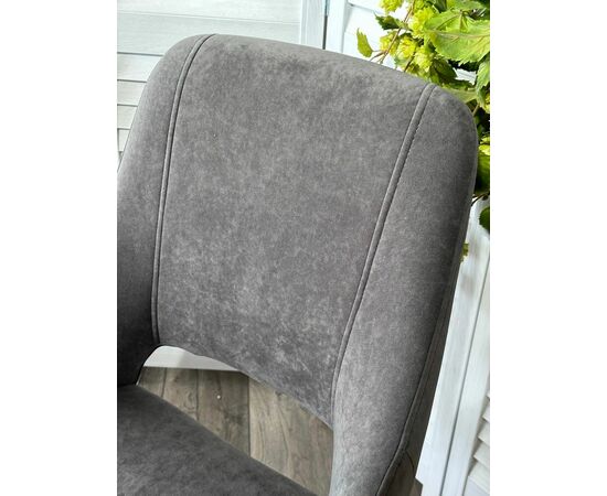 Стул ASP, цвет B28 Темно-серый, велюр / черный каркас, поворот.360 град. М-City, изображение 4 | Интернет магазин мебели и декора LifeDekor