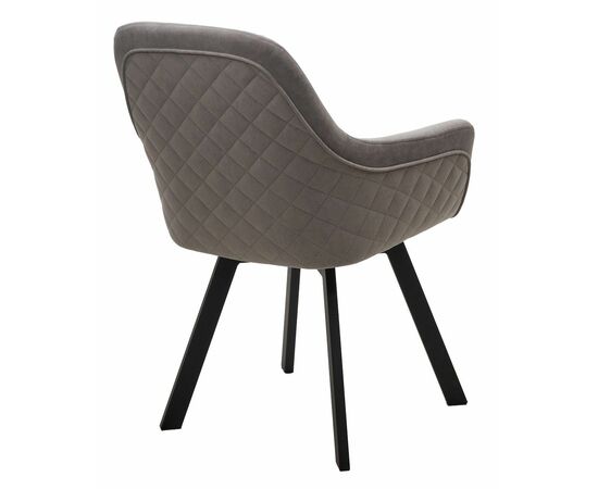 Стул JET, цвет B22 Серый, велюр / черный каркас, поворот.360 град. М-City, изображение 7 | Интернет магазин мебели и декора LifeDekor