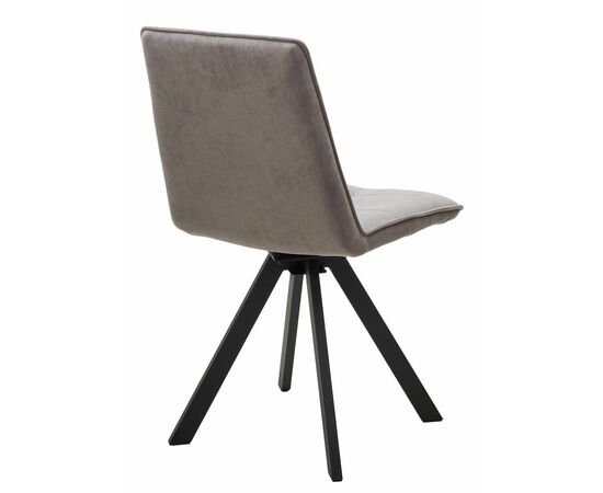 Стул BRONX, цвет B22 Серый, велюр / черный каркас, поворот.360 град. М-City, изображение 8 | Интернет магазин мебели и декора LifeDekor