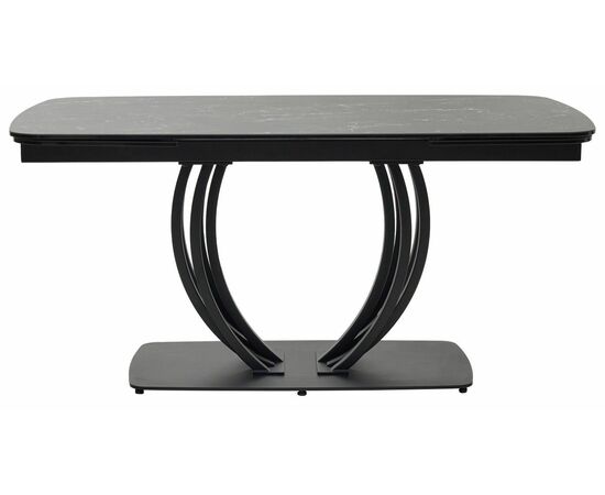 Стол MATERA 160 NERO KL-116 Черный мрамор матовый, итальянская керамика/ черный каркас М-City, изображение 7 | Интернет магазин мебели и декора LifeDekor