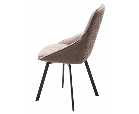 Стул CASA, цвет B5 Капучино, велюр / черный каркас, поворот.360 град. М-City, изображение 7 | Интернет магазин мебели и декора LifeDekor