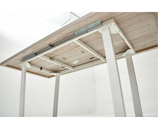 Стол ЛОФТ 160 Дуб Анкона/ Белый М-City, изображение 8 | Интернет магазин мебели и декора LifeDekor