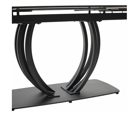 Стол MATERA 160 NERO KL-116 Черный мрамор матовый, итальянская керамика/ черный каркас М-City, изображение 5 | Интернет магазин мебели и декора LifeDekor