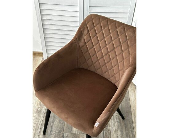 Стул BRANDY 505-11 Кофе, велюр "беспальчиковый" / черный каркас, М-City, изображение 2 | Интернет магазин мебели и декора LifeDekor