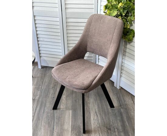 Стул ASP, цвет B5 Капучино, велюр / черный каркас, поворот.360 град. М-City, изображение 5 | Интернет магазин мебели и декора LifeDekor