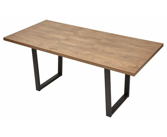 Стол ЛОФТ 160 Дуб Канзас/ Черный М-City, изображение 5 | Интернет магазин мебели и декора LifeDekor