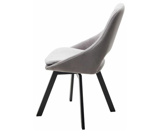 Стул ASP, цвет B22 Серый, велюр / черный каркас, поворот.360 град. М-City, изображение 5 | Интернет магазин мебели и декора LifeDekor