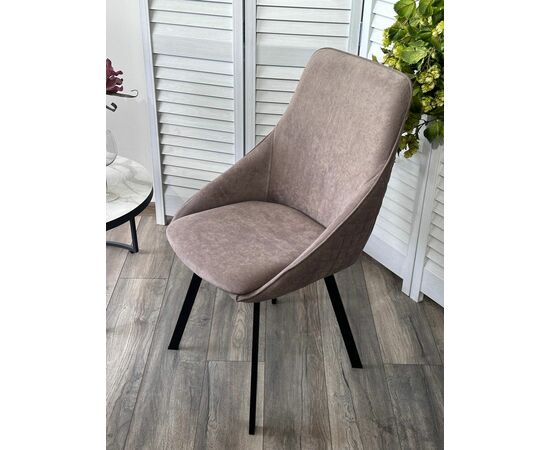 Стул CASA, цвет B5 Капучино, велюр / черный каркас, поворот.360 град. М-City, изображение 6 | Интернет магазин мебели и декора LifeDekor