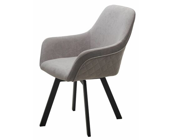 Стул JET, цвет B22 Серый, велюр / черный каркас, поворот.360 град. М-City, изображение 8 | Интернет магазин мебели и декора LifeDekor