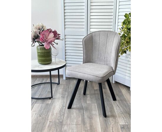 Стул MODE, цвет B22 Серый, велюр / черный каркас, поворот.360 град. М-City, изображение 5 | Интернет магазин мебели и декора LifeDekor