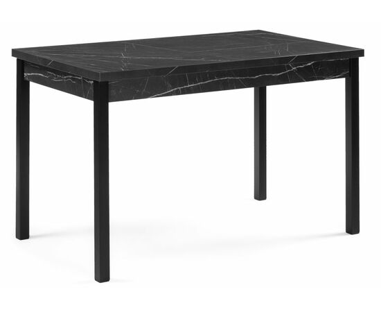 Стол деревянный Центавр 120(160)х70х76 мрамор черный / черный матовый | Интернет магазин мебели и декора LifeDekor