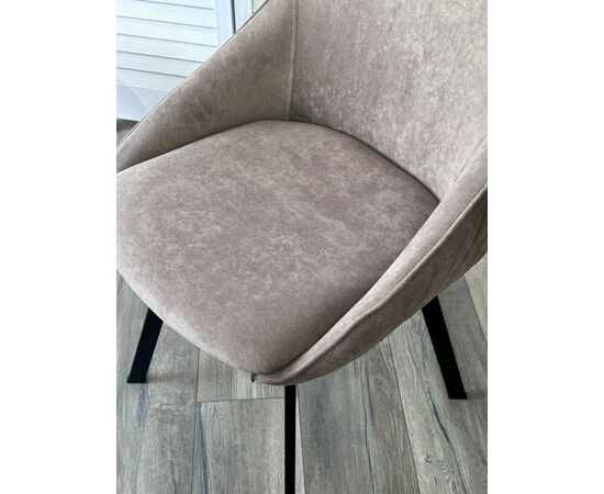 Стул CASA, цвет B5 Капучино, велюр / черный каркас, поворот.360 град. М-City, изображение 3 | Интернет магазин мебели и декора LifeDekor