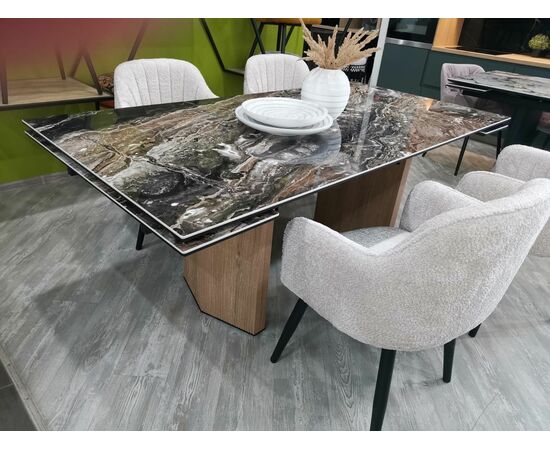 Стол МОЦАРТ 200 AMADEUS POLISHED, керамика / Дуб монтана М-City, изображение 4 | Интернет магазин мебели и декора LifeDekor