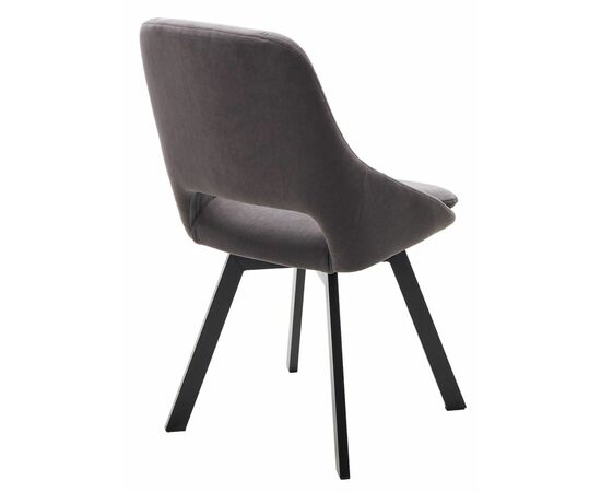 Стул ASP, цвет B28 Темно-серый, велюр / черный каркас, поворот.360 град. М-City, изображение 8 | Интернет магазин мебели и декора LifeDekor