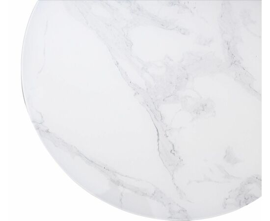 Журнальный столик Френсис Белый мрамор, стекло/ золотой каркас M-city, изображение 4 | Интернет магазин мебели и декора LifeDekor