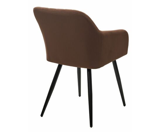 Стул BRANDY 505-11 Кофе, велюр "беспальчиковый" / черный каркас, М-City, изображение 5 | Интернет магазин мебели и декора LifeDekor