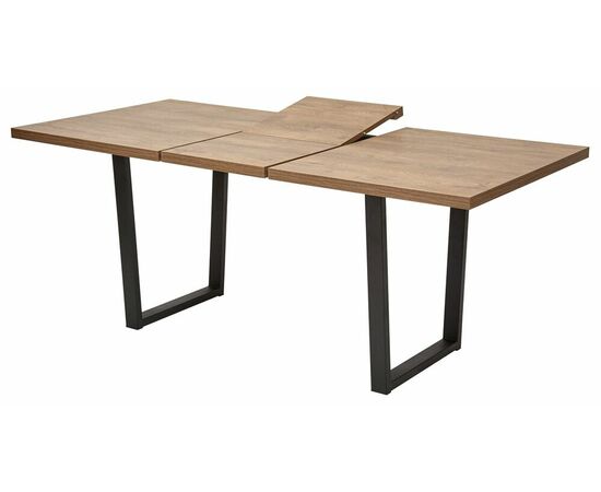 Стол ЛОФТ 160 Дуб Канзас/ Черный М-City, изображение 4 | Интернет магазин мебели и декора LifeDekor