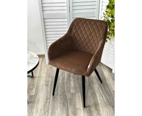 Стул BRANDY 505-11 Кофе, велюр "беспальчиковый" / черный каркас, М-City, изображение 3 | Интернет магазин мебели и декора LifeDekor