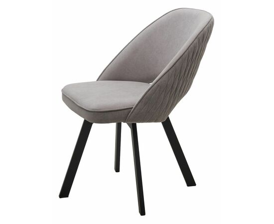 Стул DUNA, цвет B22 Серый, велюр / черный каркас, поворот.360 град. М-City, изображение 7 | Интернет магазин мебели и декора LifeDekor