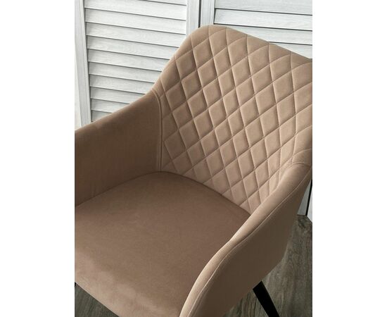 Стул BRANDY 505-4 Латте, велюр "беспальчиковый" / черный каркас, М-City, изображение 2 | Интернет магазин мебели и декора LifeDekor