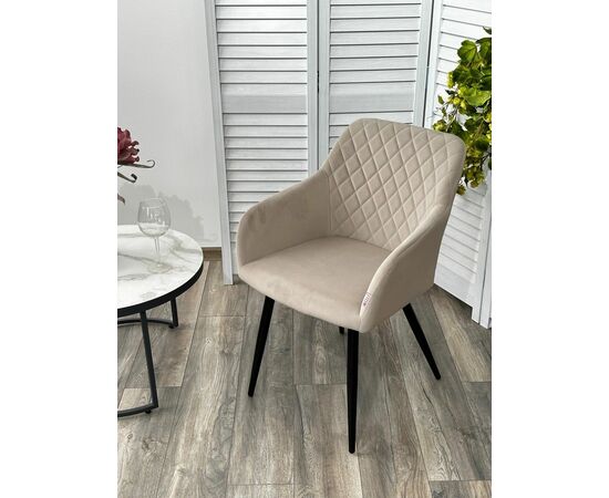 Стул BRANDY 505-7 Капучино, велюр "беспальчиковый" / черный каркас, М-City, изображение 3 | Интернет магазин мебели и декора LifeDekor