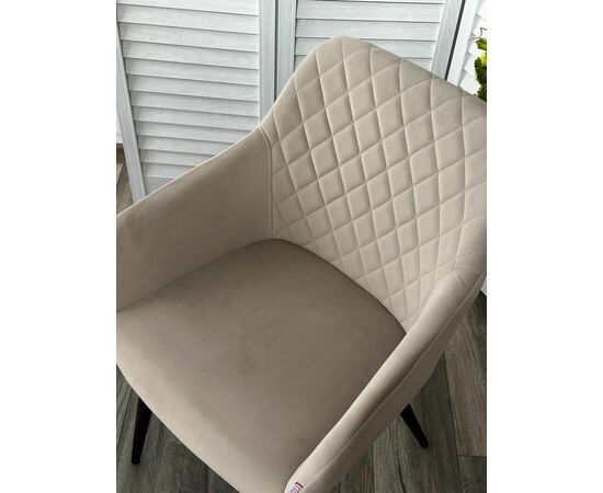 Стул BRANDY 505-7 Капучино, велюр "беспальчиковый" / черный каркас, М-City, изображение 2 | Интернет магазин мебели и декора LifeDekor