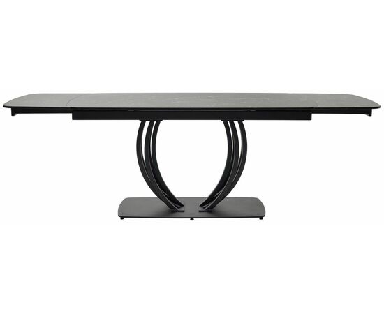 Стол MATERA 160 NERO KL-116 Черный мрамор матовый, итальянская керамика/ черный каркас М-City, изображение 6 | Интернет магазин мебели и декора LifeDekor