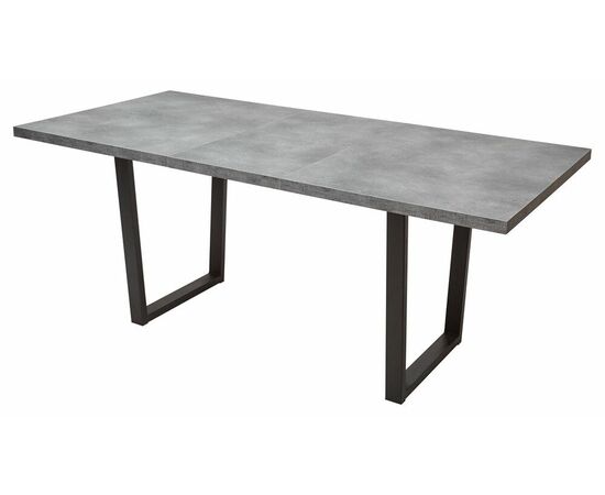 Стол ЛОФТ 160 Бетон Портленд/ Черный М-City, изображение 6 | Интернет магазин мебели и декора LifeDekor