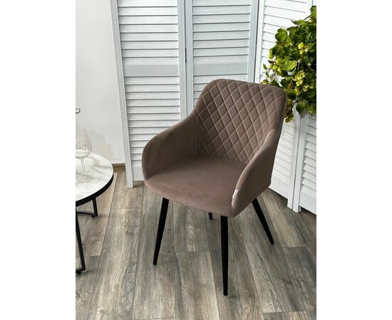 Стул BRANDY 505-5 Тауп, велюр "беспальчиковый" / черный каркас, М-City, изображение 3 | Интернет магазин мебели и декора LifeDekor