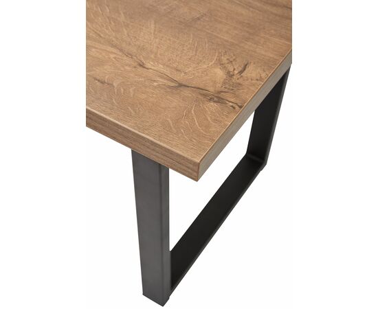 Стол ЛОФТ 160 Дуб Канзас/ Черный М-City, изображение 6 | Интернет магазин мебели и декора LifeDekor