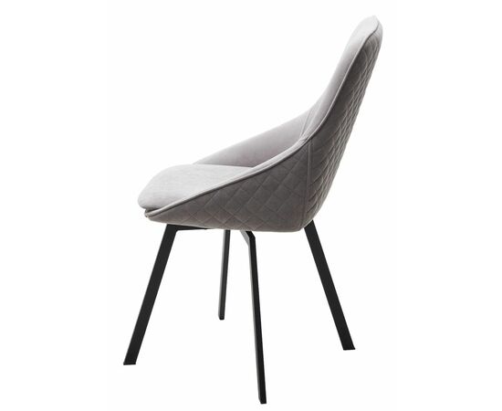 Стул CASA, цвет B22 Серый, велюр / черный каркас, поворот.360 град. М-City, изображение 7 | Интернет магазин мебели и декора LifeDekor