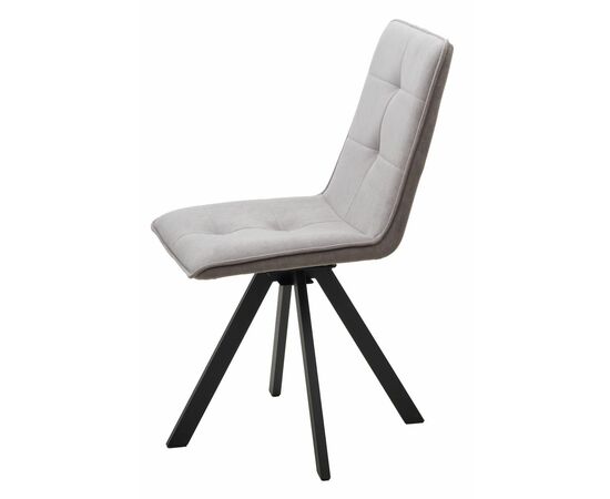 Стул BRONX, цвет B22 Серый, велюр / черный каркас, поворот.360 град. М-City, изображение 7 | Интернет магазин мебели и декора LifeDekor