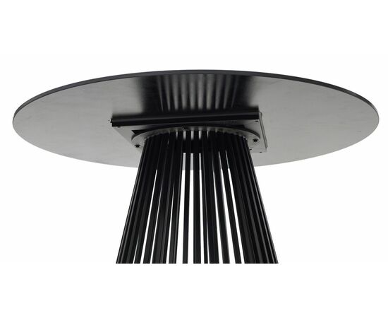 Стол TERNI 120 MATT BLACK MARBLE SINTERED STONE Черный мрамор матовый, керамика/Черный каркас М-City, изображение 6 | Интернет магазин мебели и декора LifeDekor