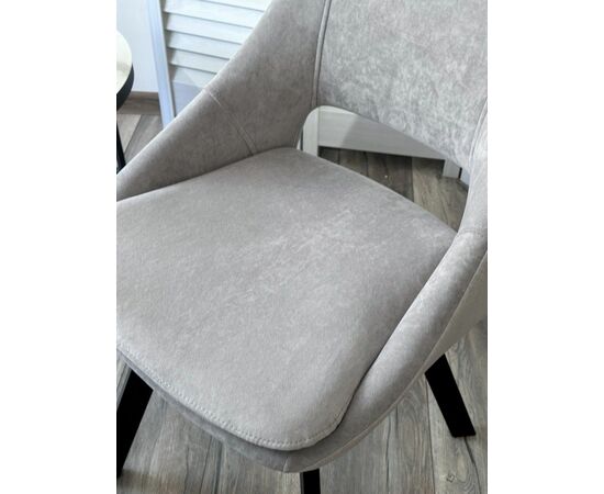 Стул ASP, цвет B22 Серый, велюр / черный каркас, поворот.360 град. М-City, изображение 4 | Интернет магазин мебели и декора LifeDekor