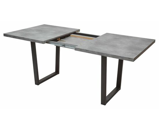 Стол ЛОФТ 160 Бетон Портленд/ Черный М-City, изображение 3 | Интернет магазин мебели и декора LifeDekor
