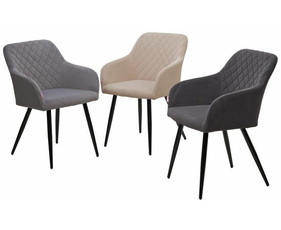 Стул BRANDY 505-7 Капучино, велюр "беспальчиковый" / черный каркас, М-City, изображение 5 | Интернет магазин мебели и декора LifeDekor