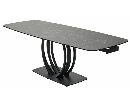 Стол MATERA 160 NERO KL-116 Черный мрамор матовый, итальянская керамика/ черный каркас М-City, изображение 8 | Интернет магазин мебели и декора LifeDekor