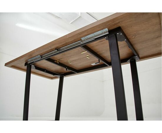 Стол ЛОФТ 160 Дуб Канзас/ Черный М-City, изображение 7 | Интернет магазин мебели и декора LifeDekor