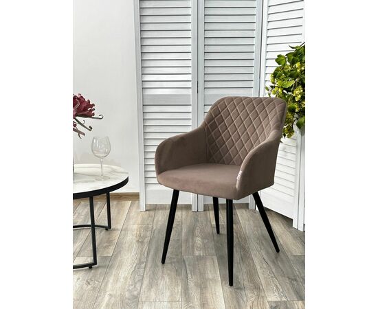 Стул BRANDY 505-5 Тауп, велюр "беспальчиковый" / черный каркас, М-City, изображение 4 | Интернет магазин мебели и декора LifeDekor