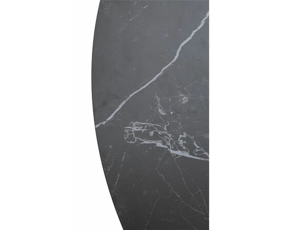 Стол TERNI 120 MATT BLACK MARBLE SINTERED STONE Черный мрамор матовый, керамика/Черный каркас М-City, изображение 9 | Интернет магазин мебели и декора LifeDekor
