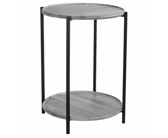 Стол журнальный BeautyStyle 21 орех гикори grey/черный | Интернет магазин мебели и декора LifeDekor