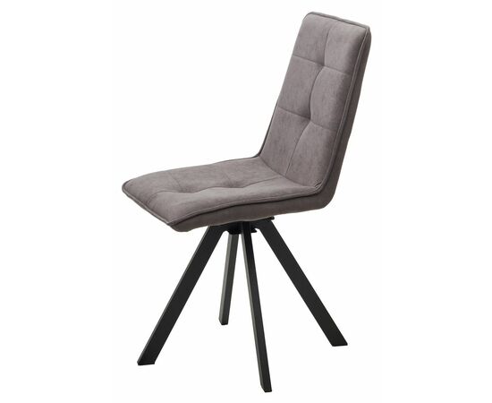 Стул BRONX, цвет B28 Темно-серый, велюр / черный каркас, поворот.360 град. М-City, изображение 8 | Интернет магазин мебели и декора LifeDekor