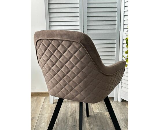 Стул JET, цвет B5 Капучино, велюр / черный каркас, поворот.360 град. М-City, изображение 2 | Интернет магазин мебели и декора LifeDekor