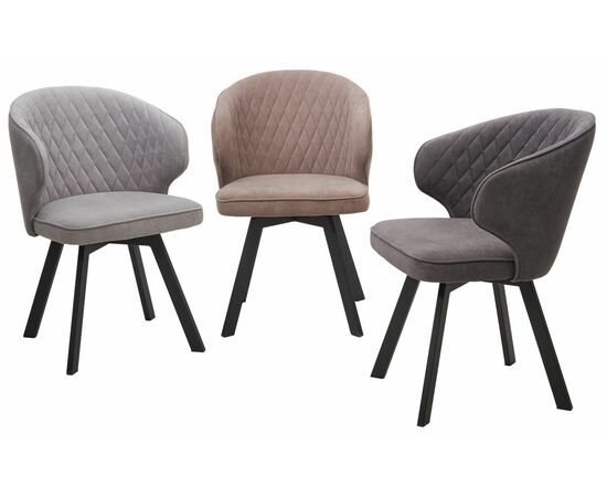 Стул SKAT, цвет B22 Серый, велюр / черный каркас, поворот.360 град. М-City, изображение 5 | Интернет магазин мебели и декора LifeDekor