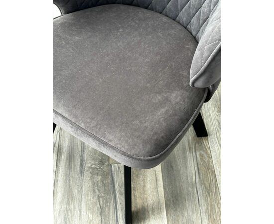 Стул SKAT, цвет B28 Темно-серый, велюр / черный каркас, поворот.360 град. М-City, изображение 2 | Интернет магазин мебели и декора LifeDekor