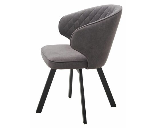 Стул SKAT, цвет B28 Темно-серый, велюр / черный каркас, поворот.360 град. М-City, изображение 7 | Интернет магазин мебели и декора LifeDekor